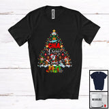 MacnyStore - CNA Crew; Fantastic Christmas Tree Lights Dabbing Santa Reindeer Elf Dabbing; Nurse Group T-Shirt