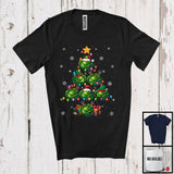 MacnyStore - Cabbage Christmas Tree; Amazing X-mas Lights Reindeer Santa Plant; Snow Family Group T-Shirt