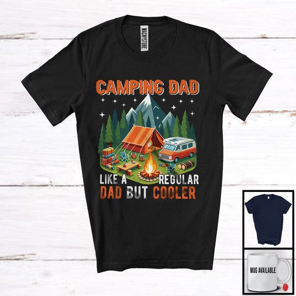 MacnyStore - Camping Dad Definition Regular Dad But Cooler, Proud Father's Day Outdoor Activities, Family T-Shirt