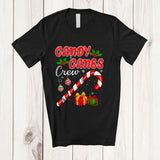 MacnyStore - Candy Cane Crew; Cheerful Christmas Candy Cane Lover; Snowing X-mas Family Group T-Shirt