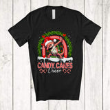 MacnyStore - Candy Canes Crew; Amusing Christmas Santa Axolotl Dabbing With Candy Cane; Animal Lover T-Shirt