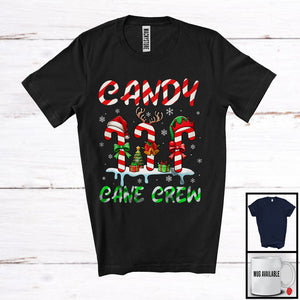 MacnyStore - Candy Canes Crew; Awesome Christmas Three X-mas Candy Canes; Snow Around Family Group T-Shirt