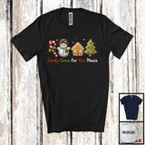 MacnyStore - Candy Canes For Two Please; Lovely Christmas Snowman; Pregnancy Announcement Baking Baker T-Shirt