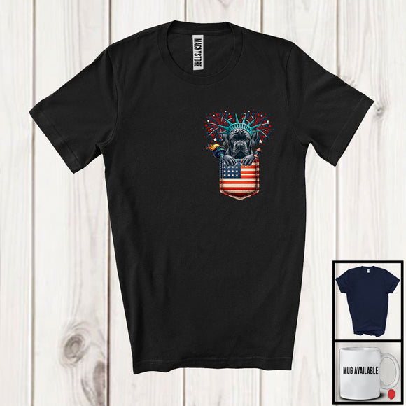 MacnyStore - Cane Corso in American Flag Pocket, Adorable 4th Of July Cane Corso Owner, Patriotic Group T-Shirt