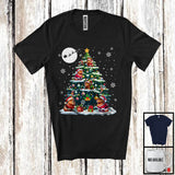 MacnyStore - Capybara On Christmas Tree; Fantastic Christmas Santa Elf Reindeer Capybara; Rodents Animal T-Shirt