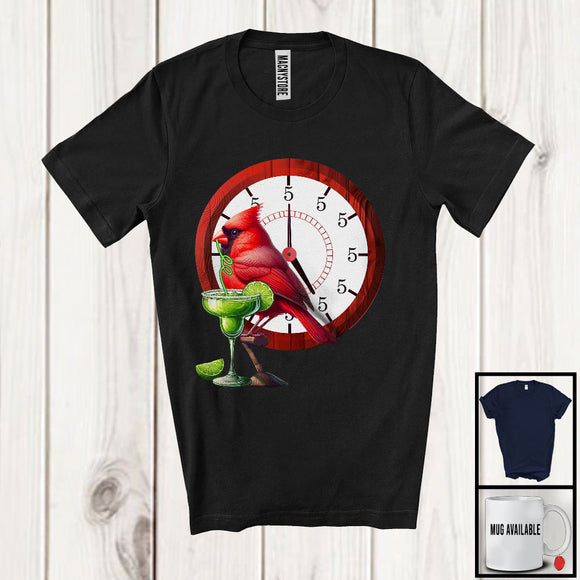 MacnyStore - Cardinal Bird Drinking Cocktail, Humorous Bird Cocktail Lover, Matching Drinking Drunker Group T-Shirt