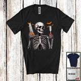 MacnyStore - Carpenter Skeleton, Scary Halloween Costume Skeleton Skull Lover, Proud Careers Group T-Shirt