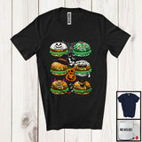 MacnyStore - Cheeseburger Boo Zombie Pumpkin Collection; Scary Halloween Fast Food Lover; Family Group T-Shirt