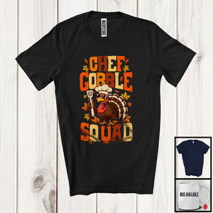 MacnyStore - Chef Gobble Squad; Wonderful Thanksgiving Turkey Sunglasses Fall Leaf; Careers Jobs T-Shirt