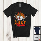 MacnyStore - Chef Squad; Amazing Thanksgiving Halloween Witch Turkey; Careers Jobs Group T-Shirt