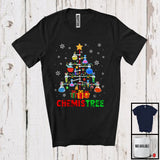 MacnyStore - Chemistree; Wonderful Christmas Lights Tree Science Chemistry Tools; Students Teacher T-Shirt