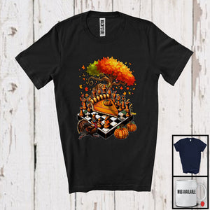 MacnyStore - Chess Pumpkin Pie Player; Awesome Thanksgiving Autumn Tree Pumpkin Pie Chess; Family T-Shirt