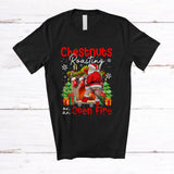 MacnyStore - Chestnuts Roasting; Sarcastic Christmas Naughty Santa Adult; Dirty Snowing X-mas Family Group T-Shirt