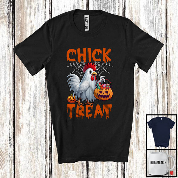 MacnyStore - Chick Or Treat, Humorous Halloween Costume Hen Chicken Trick Or Treat, Farmer Candy Lover T-Shirt