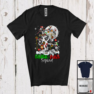 MacnyStore - Chick-mas Squad; Sarcastic Christmas Chickens On Christmas Tree; Farmer X-mas Moon Snowing T-Shirt