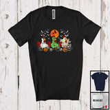 MacnyStore - Chicken Costume Witch Zombie Boo Pumpkin; Lovely Halloween Moon; Farmer Animal Lover T-Shirt