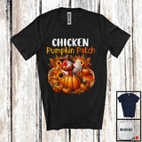 MacnyStore - Chicken Pumpkin Patch; Lovely Thanksgiving Chicken In Pumpkin; Farm Animal Farmer Lover T-Shirt