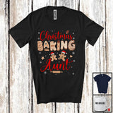 MacnyStore - Christmas Baking Aunt; Amazing Christmas Santa Gingerbreads; Snowing Cookies Baker Family T-Shirt