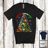 MacnyStore - Christmas Camping Crew; Wonderful Christmas Tree Lights Camping Equipment; X-mas Group T-Shirt