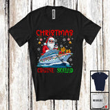 MacnyStore - Christmas Cruise Squad; Awesome X-mas Lights Santa Snowman Cruise Ship; Vacation Trip T-Shirt