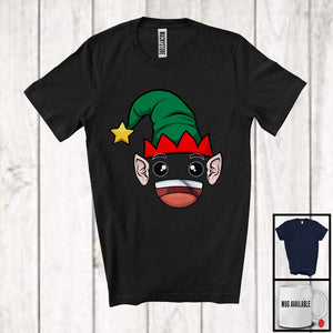 MacnyStore - Christmas ELF Face; Joyful Christmas ELF Face Lover; Matching X-mas Pajama Family Group T-Shirt