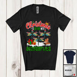 MacnyStore - Christmas Is Better With Dragonflies; Adorable X-mas Three Santa Dragonfly; Family Group T-Shirt