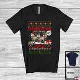 MacnyStore - Christmas Is Better With Goats; Amusing X-mas Santa Elf Reindeer Animal; Sweater Family T-Shirt