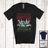 MacnyStore - Christmas Is Better With Horses; Adorable Sweater Three Reindeer Santa Horses; Farmer T-Shirt