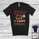 MacnyStore - Christmas Is Better With Sun Conures; Amusing X-mas Santa Elf Reindeer Animal; Sweater Family T-Shirt