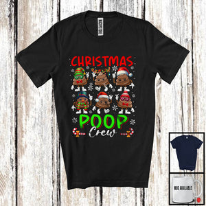 MacnyStore - Christmas Poop Crew; Awesome Christmas Lights Poops Collection; Snowing Around X-mas Family T-Shirt