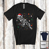 MacnyStore - Christmas Santa Parrot Paws Shape; Amazing X-mas Snowing Around Parrot; Family Group T-Shirt