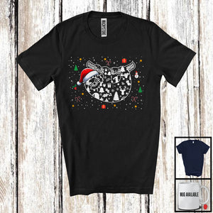 MacnyStore - Christmas Santa Sloth Shape; Amazing X-mas Snowing Around Sloth; Family Group T-Shirt