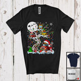 MacnyStore - Christmas Squad; Adorable Santa Elf Reindeer School Bus On X-mas Tree Snowing; Family Group T-Shirt