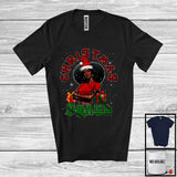 MacnyStore - Christmas Squad; Amazing Christmas Plaid Black Women African American Santa; Family Group T-Shirt