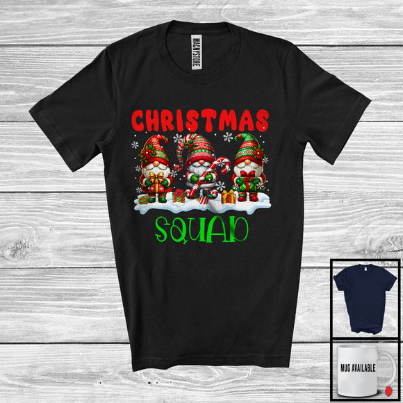 MacnyStore - Christmas Squad; Cheerful X-mas Three Gnomes Gnomies; Matching Family Group T-Shirt