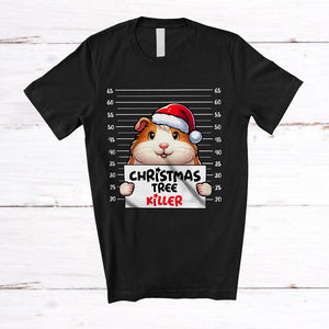 MacnyStore - Christmas Tree Killer; Humorous Christmas Santa Guinea Pig's Fault; Damage X-mas Tree T-Shirt