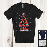 MacnyStore - Christmas Tree Starfish; Amazing Christmas Lights Fish Fishing Lover; X-mas Fisherman Group T-Shirt