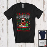 MacnyStore - Christmas Tree Your Ornaments Are History; Merry X-mas Lovely German Shepherd Santa T-Shirt