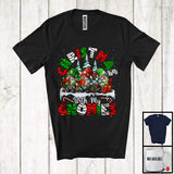 MacnyStore - Christmas With My Gnomies; Fantastic Christmas Group Of Three Gnomes; Snowing Family Group T-Shirt