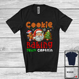 MacnyStore - Cookie Baking Team Captain; Cheerful Christmas Tree Santa Face Gingerbread; Baker Group T-Shirt