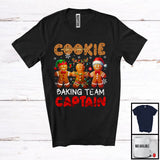 MacnyStore - Cookie Baking Team Captain; Lovely Christmas Three Gingerbread; Baker Baking Family Group T-Shirt