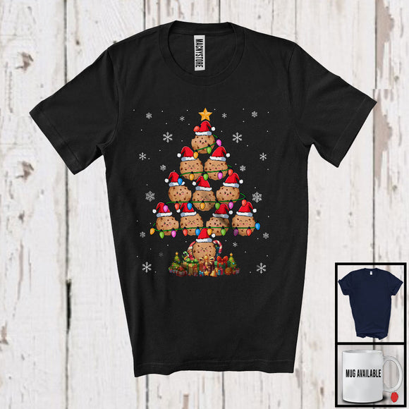 MacnyStore - Cookie Christmas Tree Lights; Humorous X-mas Snowing Around; Food Lover Baking Baker T-Shirt