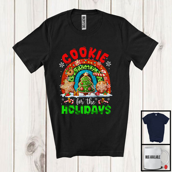 MacnyStore - Cookie For The Holidays; Amazing Christmas Leopard Rainbow Cookies; Pajama Family T-Shirt