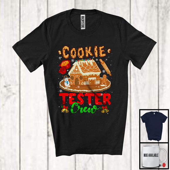 MacnyStore - Cookie Tester Crew; Amazing Christmas Snow Baker Gingerbread Snowman; Family Group T-Shirt