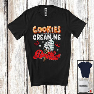 MacnyStore - Cookies And Cream Me Brother; Awesome Halloween Costume Ice Cream Lover; Family Group T-Shirt