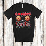 MacnyStore - Cookies For Santa; Joyful Christmas Naughty Adult; Plaid Baking Baker X-mas Family Group T-Shirt