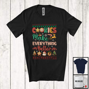 MacnyStore - Cookies Make Everything Better; Joyful Christmas Sweater Cookies; X-mas Baker Baking T-Shirt