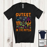 MacnyStore - Cutest Pumpkin In The Patch, Humorous Halloween Three Puzzle Pumpkins, Autism Awareness T-Shirt