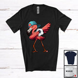 MacnyStore - Dabbing Flamingo Playing Soccer, Adorable Flamingo Lover, Sport Playing Player Trainer Team T-Shirt