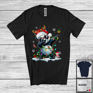 MacnyStore - Dabbing Panda Sunglasses; Awesome Christmas Reindeer Santa Panda; Animal Lover T-Shirt